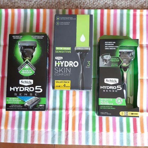 Schick Hydro 5 Sense Sensitive Skin Razor Bundle - Picture 4 of 12
